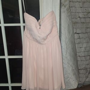 Minuet Petite Blush Pink Satin Dress